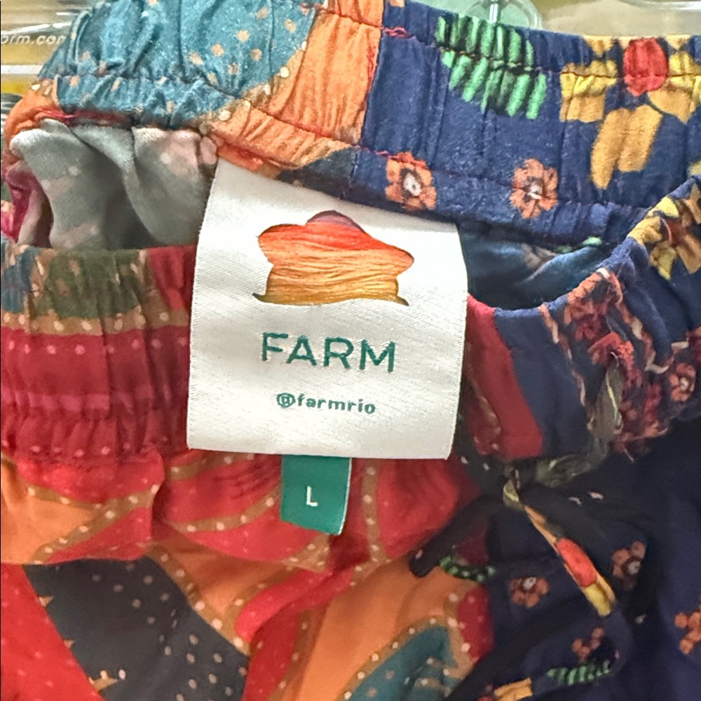 FARM Rio Multicolor Patchwork Pants - Picture 2 of 3